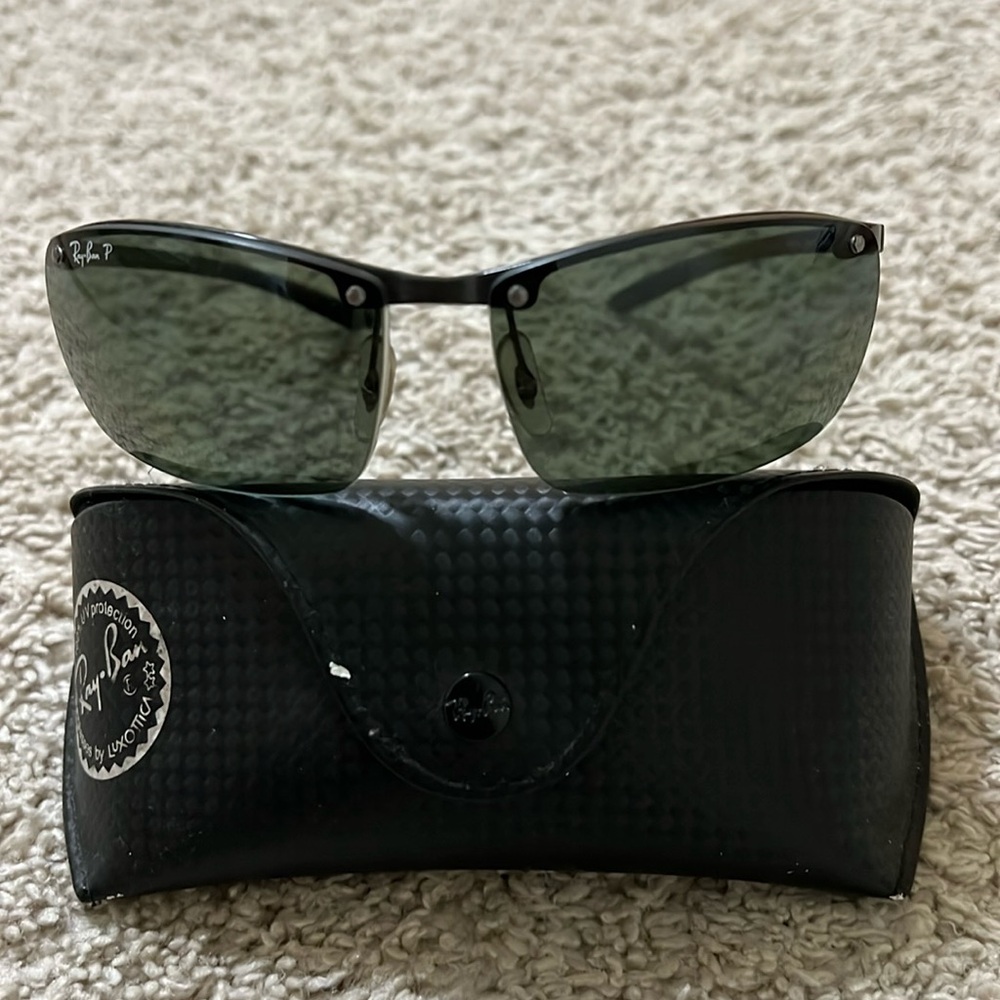 Rayban sunglasses polarized lenses (blue/black glasses)